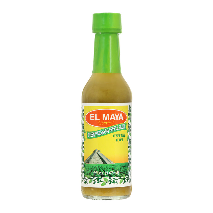 EL MAYA Gourmet-Green Habanero Pepper Sauce- Extra Hot